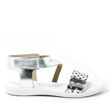 Artico Etoile Hakiki Deri Vaketa Gümüş Gri Kız Çocuk Sandalet