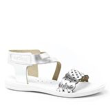 Artico Etoile Hakiki Deri Vaketa Gümüş Gri Kız Çocuk Sandalet