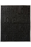 70x70cm(0,49m2)Mutfak Salon Kahve Köşesi Home Yapışkanlı Siyah Love Yazılı Duvar Kağıdı Paneli NW145