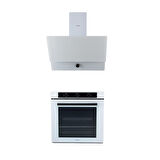 LUXELL 2 Lİ BEYAZ CAM SET (DAVLUMBAZ-FIRIN)