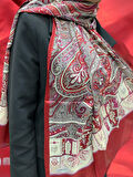 ARMANDA ETHNIC VUAL ŞAL - KIRMIZI - 4456-14