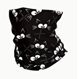 Kedi Desenli Buff / Boyunluk