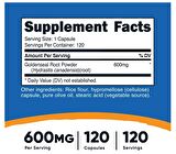 Nutricost Goldenseal Root 600mg, 120 Kapsül