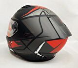 MT Kask Mt Revenge 2 S Hatax B5 Motosiklet Kaskı Kırmızı - Mat Siyah XL