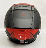 MT Kask Mt Revenge 2 S Hatax B5 Motosiklet Kaskı Kırmızı - Mat Siyah 2XL