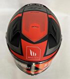MT Kask Mt Revenge 2 S Hatax B5 Motosiklet Kaskı Kırmızı - Mat Siyah 2XL