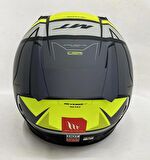 MT Kask Mt Revenge 2 S Hatax C3 Motosiklet Kaskı Mat Sarı - Siyah M