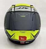 MT Kask Mt Revenge 2 S Hatax C3 Motosiklet Kaskı Mat Sarı - Siyah XL