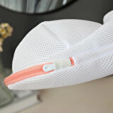 Pratikus Yükseltilmiş Sütyen Çamaşır Torbası – Sütyenleri Deformasyondan Koruyan Kalın File Torba, Makinede Güvenli Yıkama ve Kurutma, Dayanıklı Fermuarlı Tasarım