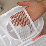 Pratikus Yükseltilmiş Sütyen Çamaşır Torbası – Sütyenleri Deformasyondan Koruyan Kalın File Torba, Makinede Güvenli Yıkama ve Kurutma, Dayanıklı Fermuarlı Tasarım