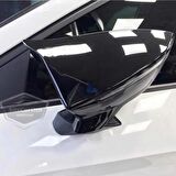 Seat İbiza MK5 2017 Sonrası Batman Yarasa Ayna Kapağı Piano Black ABS Plastik