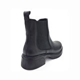 Vigotti Hakiki Deri Yan Lastikli Kadın Bot