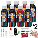 Perfection Canon MG2550 - MG2950 - MG3050 - MX495 - TS3150 Uyumlu Dolum Seti 8 x 100 ML