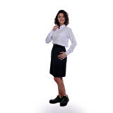 Formteks Yırtmaçlı Garson Servis Etek