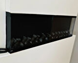 Elektrikli Dekoratif Yapay Şömine Bluetooht Sabit Çıtırtı 160X35X21 CM