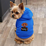 Mavi Wanted Brownie ici polarli Köpek Kıyafeti Sweatshirt
