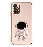Gpack Xiaomi Redmi 10 2022 Kılıf Kamera Korumalı Astronot Desenli Standlı Silikon