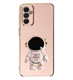Gpack Samsung Galaxy A54 Kılıf Kamera Korumalı Astronot Desenli Standlı Silikon