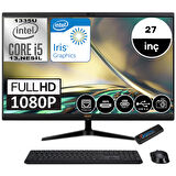Acer Aspire C27-1800 Intel Core i5 1335U 32GB 1tb SSD Windows 11 Pro 27" Fhd All In One Bilgisayar 27DQBKMEMP013 + Zetta Flash Bellek