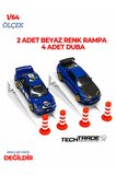 1/64 Ölçek Diorama 2 Adet Beyaz Rampa + 4 Adet Duba