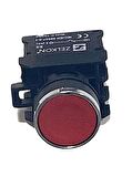 22mm Pls Yaylı Buton Stop Krom Kaplamalı N/C  (10)