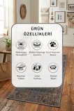 Otello Kahve Yıkanabilir Yolluk Halı Kaymaz Taban Salon Mutfak