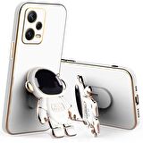Gpack Xiaomi Poco X5 Pro 5G Kılıf Kamera Korumalı Astronot Desenli Standlı Silikon