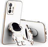 Gpack Xiaomi Mi 11T 5G Kılıf Kamera Korumalı Astronot Desenli Standlı Silikon