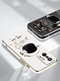 Gpack Xiaomi Mi 11T 5G Kılıf Kamera Korumalı Astronot Desenli Standlı Silikon