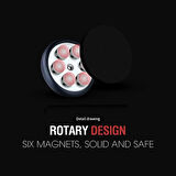 Araba Araç İçi Telefon Tutacağı Güçlü Vantuzlu Teleskopik Manyetik  Mıknatıs Araç İçi Telefon Tutucu