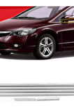 HONDA CIVIC FD6 2006-2011 MODELLER ARASI KROM CAM ÇITASI 6 PARÇA PASLANMAZ ÇELİK