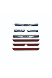 GOLF 6 KAPI EŞİĞİ 2010-2013  NEW KROM KAPI EŞİĞİ 4 PARÇA PASLANMAZ ÇELİK