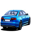 Audi A6 Krom Bagaj Alt Çıtası 2018 Üzeri Paslanmaz Çelik