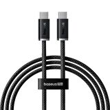 Baseus Süper Dayanıklı 1 Metre 100W Type C To Type C Şarj Kablosu, E-Marker Çipli, Akım Isı Korumalı