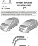 Peugeot Rifter Toyota Proace City Cam Rüzgarlığı Ön Kapı İkili Orijinal