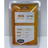 Diadem Ampul Krom Amber Park Sinyal Ampulü Gündüz Farı T20 WY21/5W 12V Turuncu Işık Colormatik 2'li Takım