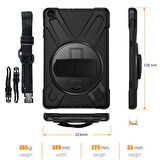 Gpack Apple iPad 2 3 4 Kılıf Defender Tablet Tank Koruma Standlı df1