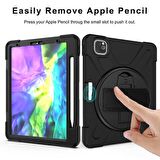 Gpack Apple iPad Pro 11 2020 2.Nesil Kılıf Defender Tablet Tank Koruma Standlı df22  Nano  Kalem