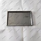 Kare Plakalık Krom Nikelajlı Paslanmaz Metal Plaka Altlığı 25x15 cm