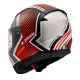 Ls2 Rapıd 2 Extra Beyaz-Kırmızı Kask L