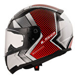Ls2 Rapıd 2 Extra Beyaz-Kırmızı Kask 3Xl