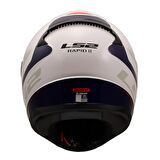 LS2 Rapıd 2 Driveway Kapalı Kask Beyaz-Mavi