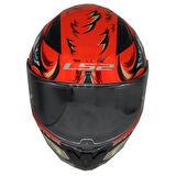 LS2 Rapıd 2 Spox Kırmızı-Gri Kask Kırmızı Cam