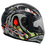 Ls2 Rapıd 2 Spox Gri-Kırmızı Kask 3Xl
