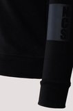 Erkek Sweatshirt Siyah Ön Cep Detaylı Relaxed Fit Double Face Crewneck NCS JEANS 1640