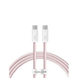 Baseus Süper Dayanıklı 1 Metre 100W Type C To Type C Şarj Kablosu, E-Marker Çipli, Akım Isı Korumalı