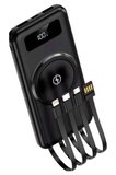 Kablosuz Çoklu Şarj Girişli 10.000 Mah Kablolu Powerbank Taşınabilir