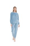 U.S. Polo Assn. Kadın Uzun Kollu Yuvarlak Yaka Pijama Takımı S25092