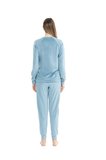 U.S. Polo Assn. Kadın Uzun Kollu Yuvarlak Yaka Pijama Takımı S25092