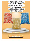 Boş İlaç Kapsülü “1 “ Numara ve Boş İlaç Kapsülü “0” Numara Boş kapsülü “00” numara